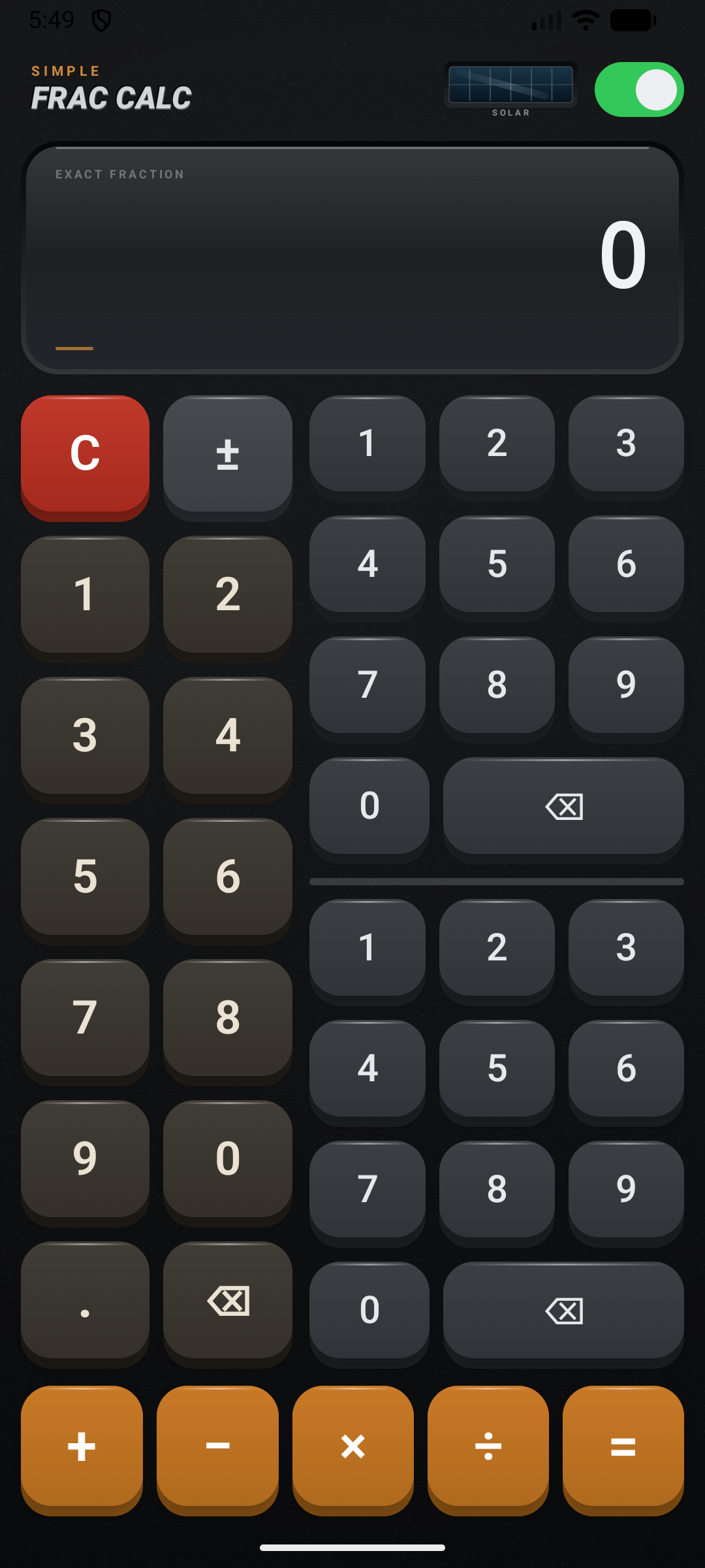 Simple Fraction Calculator screenshot 2